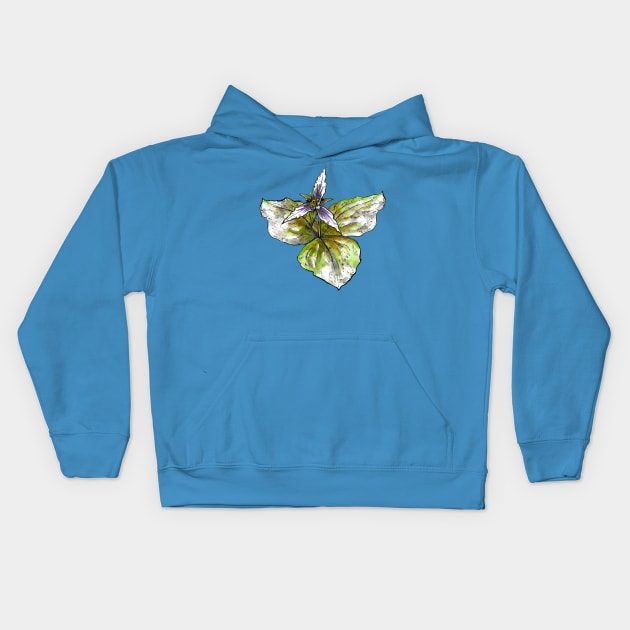 Trillium Kids Hoodie by mycologist